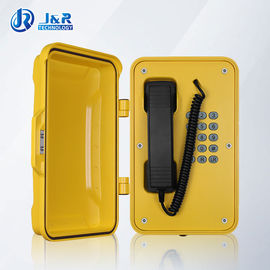 VOIP/SIP επικίνδυνα τηλέφωνα περιοχής, βαρέων καθηκόντων στεγανό τηλέφωνο με το μαύρο σγουρό σκοινί
