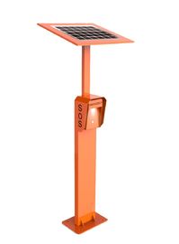 Καλή τιμή. 3G/4G cold-rolled χάλυβας IP65 κιβωτίων κλήσης ΓΟΥΛΙΩΝ έκτακτης ανάγκης ακρών του δρόμου με το ηλιακό πλαίσιο σε απευθείας σύνδεση