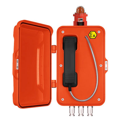 Καλή τιμή. 10W 85dbA IP67 SS καλώδιο Πυροσβεστικό τηλέφωνο με φώτα σε απευθείας σύνδεση